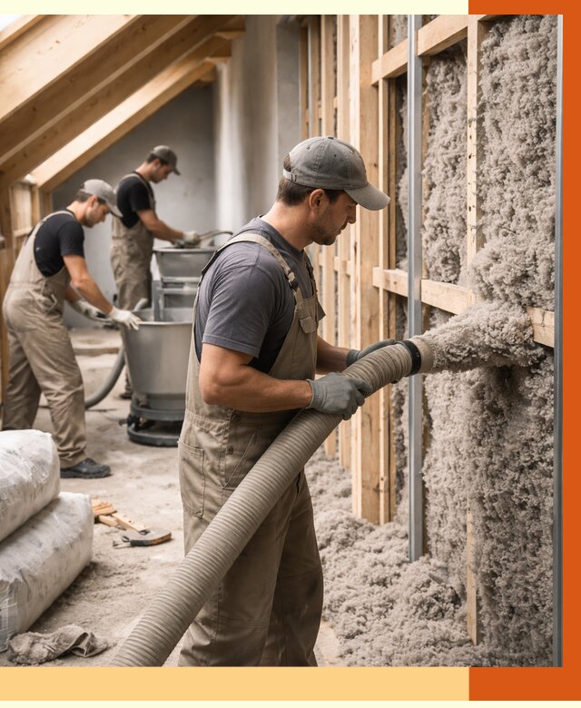 Утепление таунхауса эковатой в Армавире от 2229 руб./м² — монтаж и задувка | ТепломастерРмв