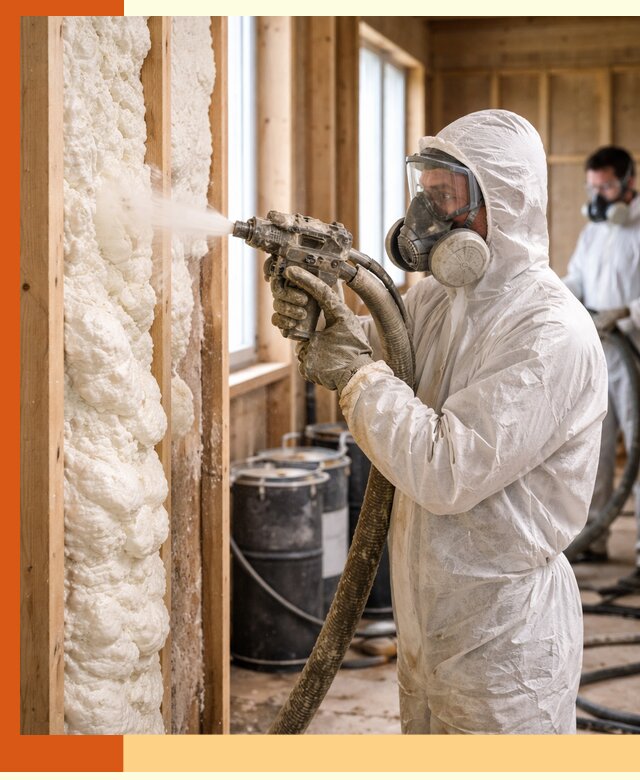 Утепление каркасного дома пенополиуретаном в Армавире