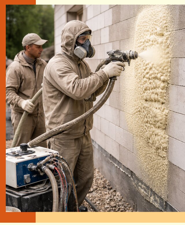 Утепление дома из газобетона ППУ в Армавире — надежная теплоизоляция