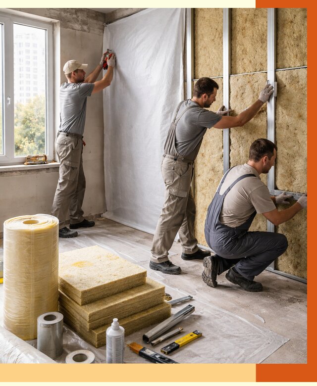 Утепление квартиры в Армавире от 4559 руб/м2 — утеплить квартиру изнутри и снаружи | ТепломастерРмв