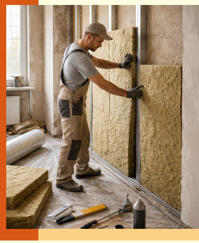 Утепление квартиры в Армавире — комплексная теплоизоляция стен и полов