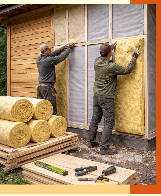 Утепление бани снаружи в Армавире от 86114 руб. под ключ | ТепломастерРмв