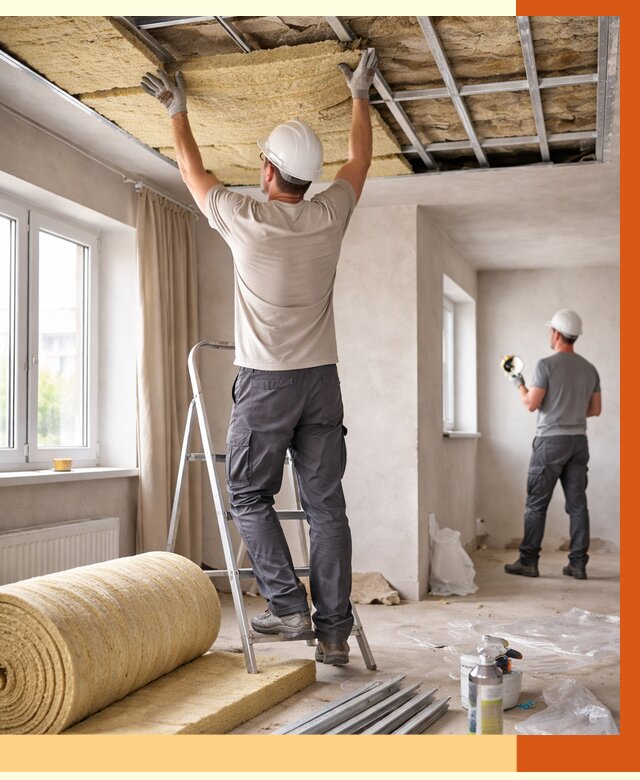 Утепление потолка в частном доме в Армавире от 962 руб./м² — работы под ключ | ТепломастерРмв