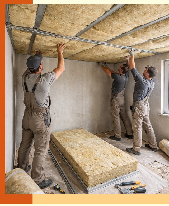 Утепление потолка в Армавире — тепло и без сквозняков