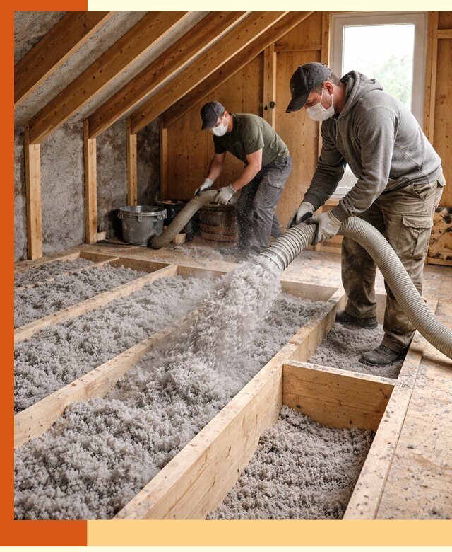 Утепление мансарды эковатой в Армавире с гарантией качества