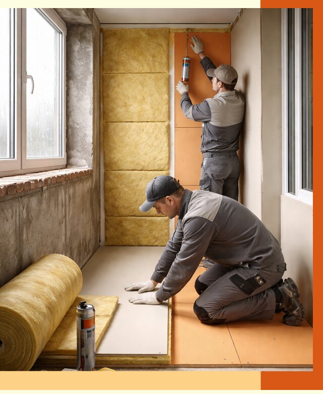 Утепление лоджии под ключ в Армавире от 6585 руб/м2 — комплексное решение | ТепломастерРмв