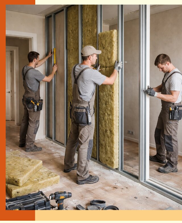 Шумоизоляция межкомнатных перегородок в Армавире эффективно и надёжно