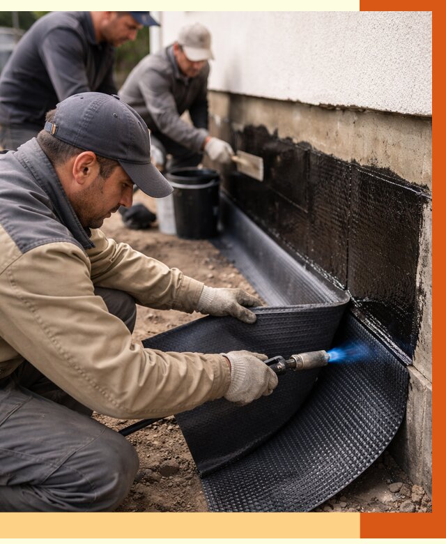 Гидроизоляция цоколя и отмостки в Армавире от 8611 руб. — ТепломастерРмв