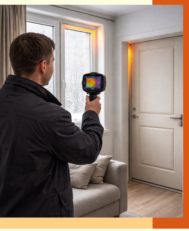 Тепловизионное обследование окон и дверей в Армавире от 4559 руб. | ТепломастерРмв