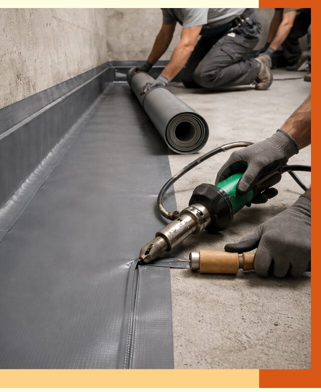 Монтаж гидроизоляционной мембраны в Армавире от 1008 руб/м2 | ТепломастерРмв